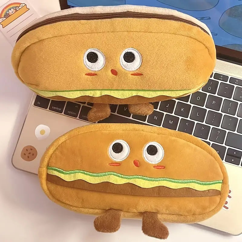 Hamburger Bread Pencil Bag